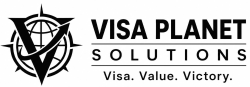 Logo of visaplanetsolutions for intelligent practice with AI